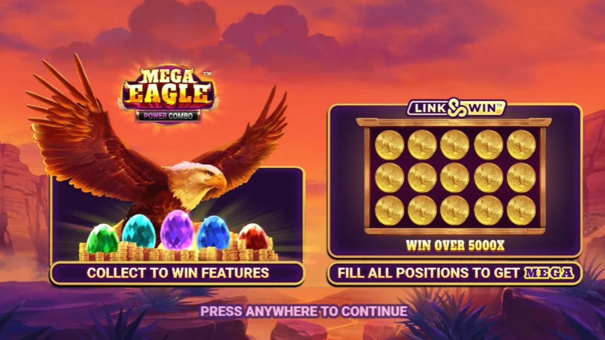 Mega Eagle Power Combo slot gameplay interface