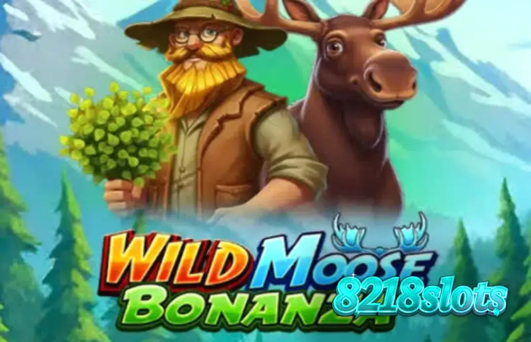 Tampilan visual slot Wild Moose Bonanza dengan latar hutan dan simbol satwa liar